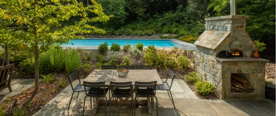 Outdoor living space at a home in Washington, D.C.